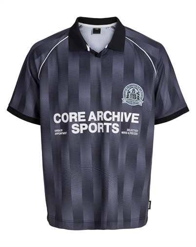 Jack & Jones Junior - JCOBreeze Football Trikot - Black/ AOP